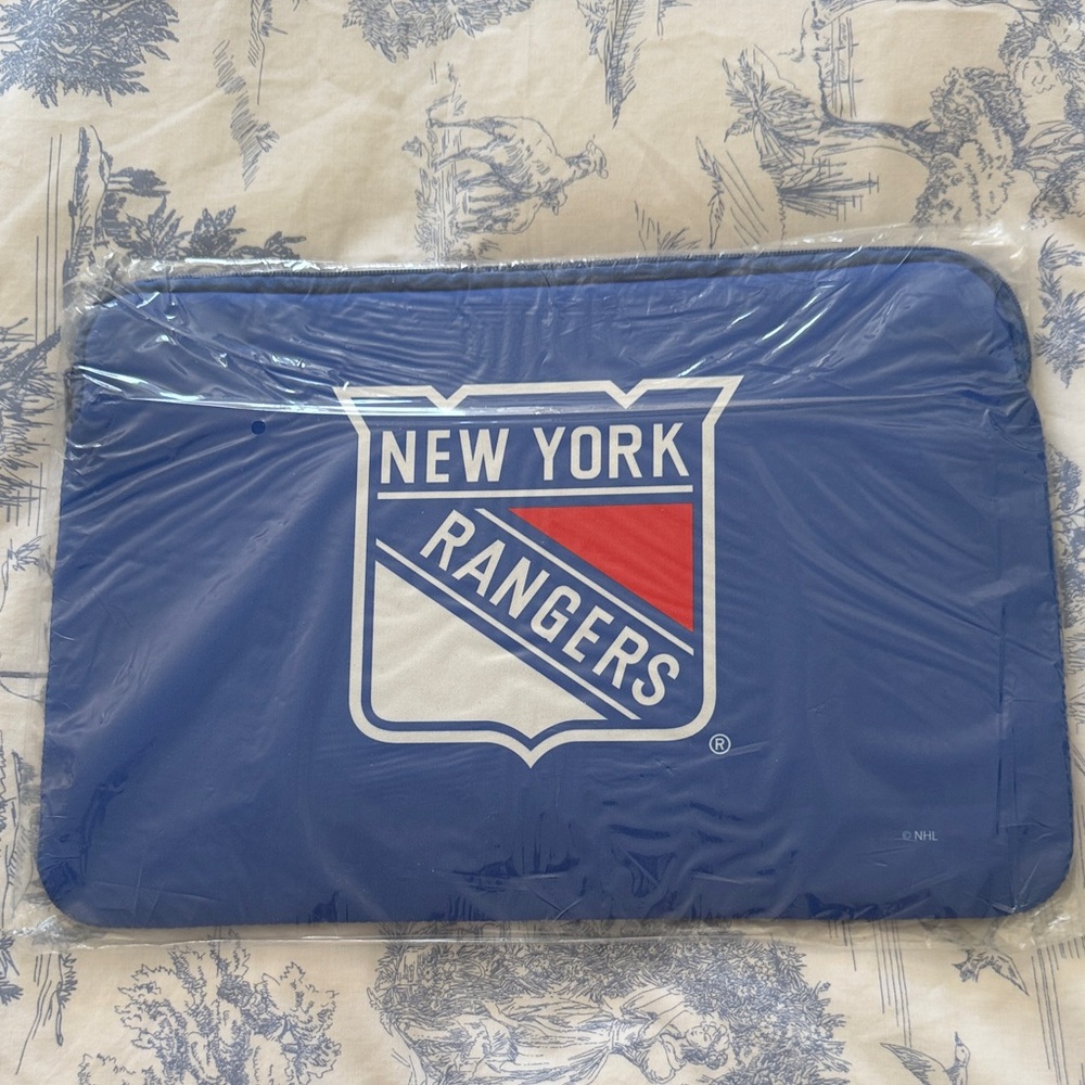 15 inch New York Rangers Blue Laptop Sleeve